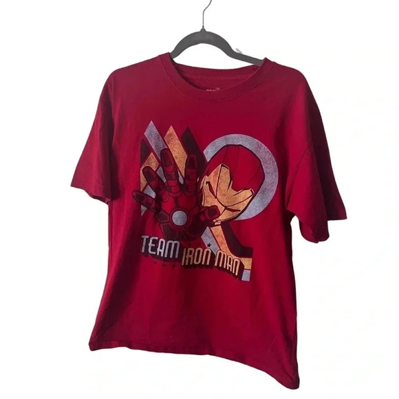 Marvel  | Iron Man Civil War "Team Iron Man" T-Shirt | Size L - Picture 1 of 4